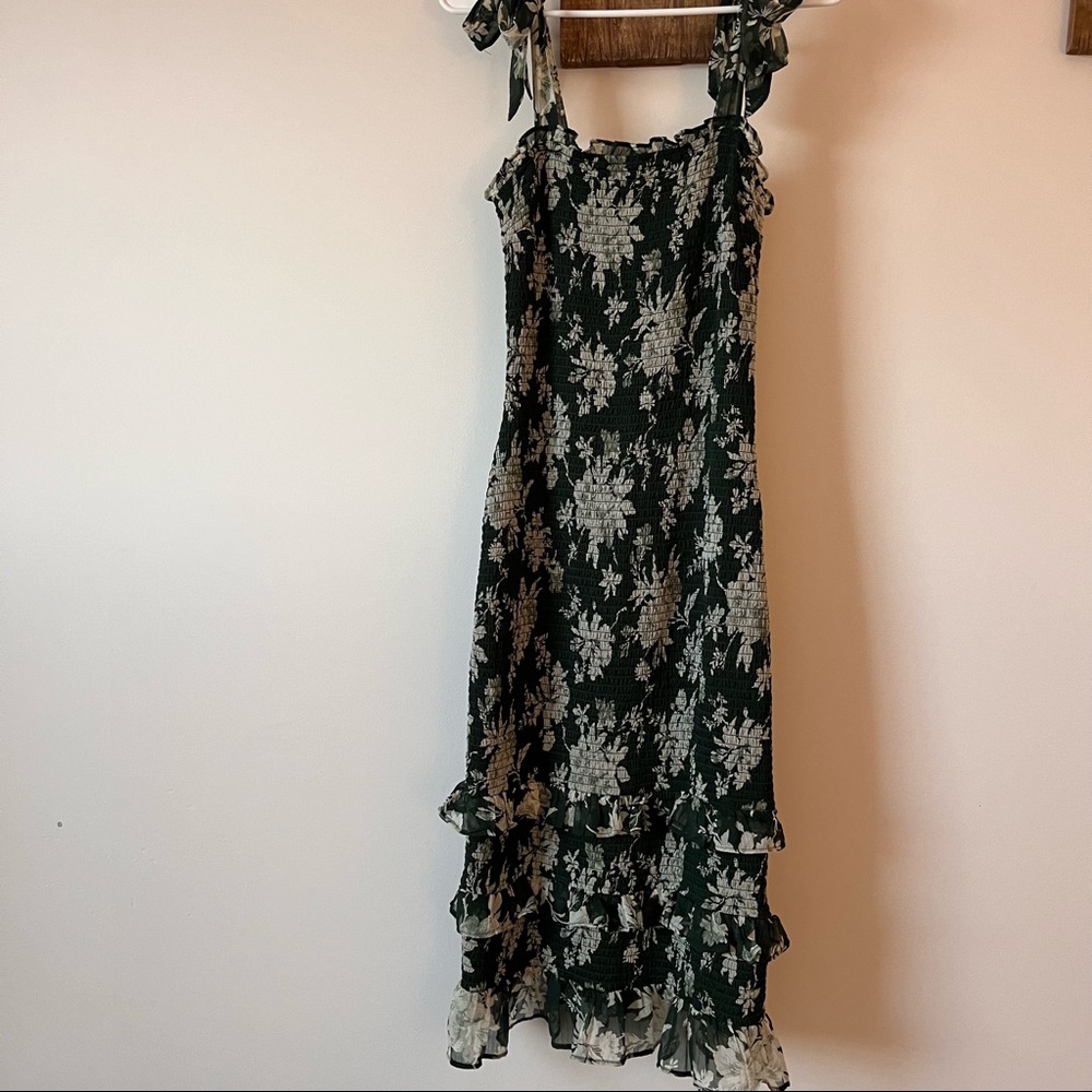Abercrombie Smocked Midi Dress - size S